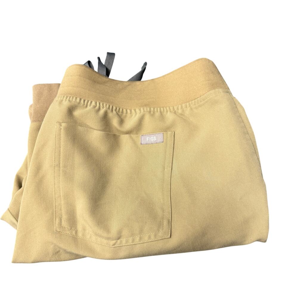 FIGS Women's Drawstring Scrub Pants in Light Yellow